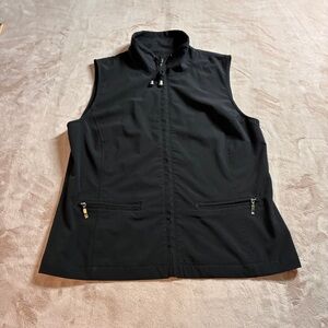 Chico's Zenergy Black Athleisure Utility Zip Vest Minimalist Gorpcore Women’s 1